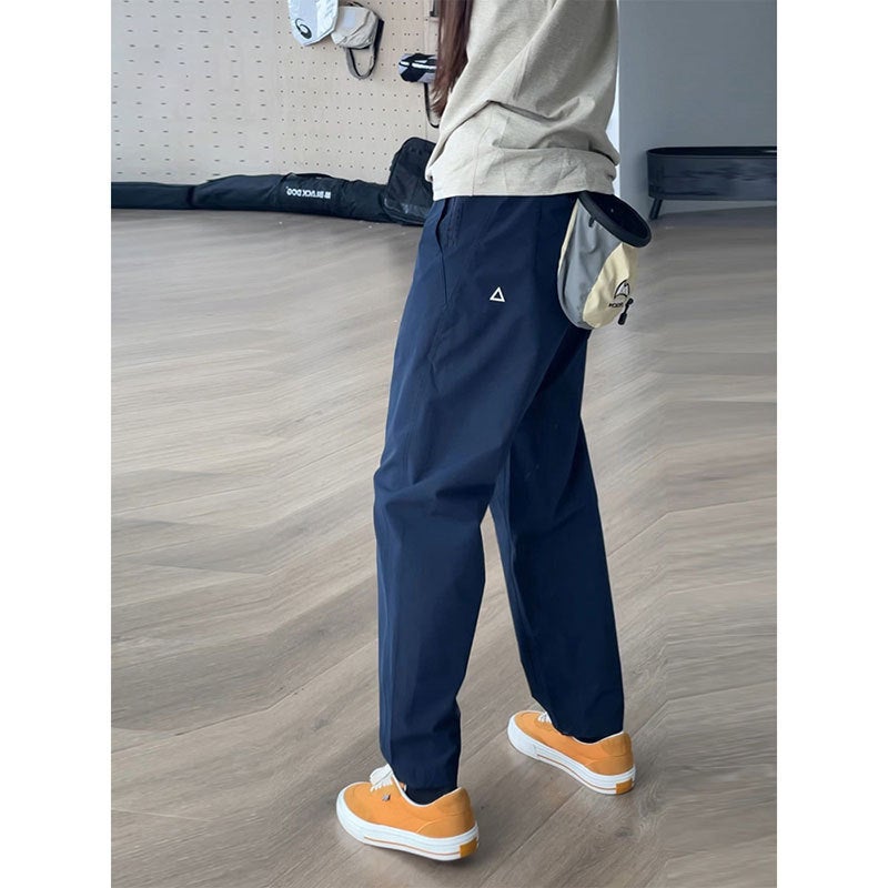 سروال شحن مقاوم للماء باللون الأزرق البحري للأولاد، سروال خارجي أمريكي وظيفي للتسلق، علامة تجارية عصرية، سروال مستقيم كروك - Image 2